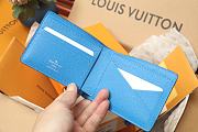 Louis Vuitton Multiple Wallet Blue 11.5 x 9.0 x 1.5 cm - 2