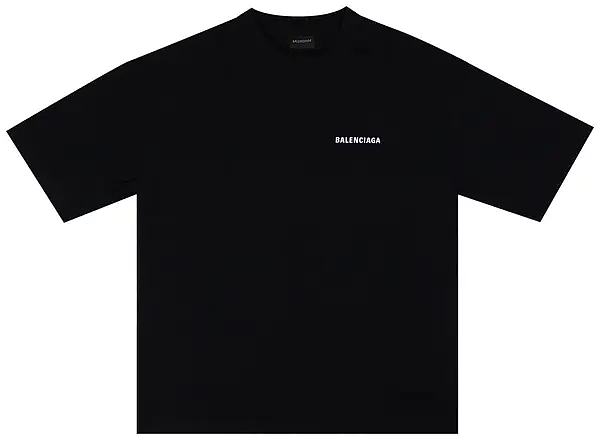 Balenciaga Oversized T-shirt Black - 1