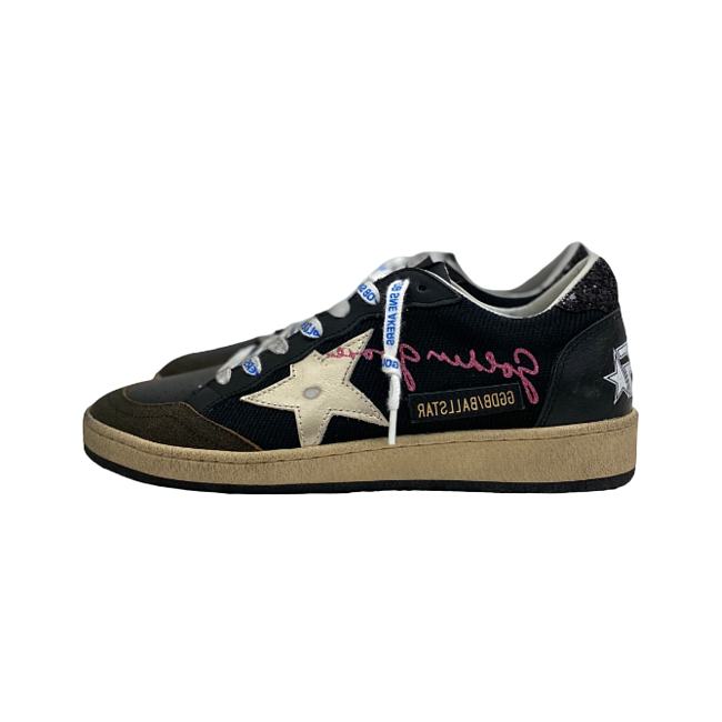 Women's Ball Star in Nappa with Sliver Star and Glitter Heel Tab - 1