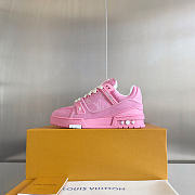 Louis Vuitton Trainer Sneakers in a pink colorway - 4