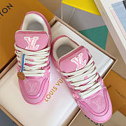 Louis Vuitton Trainer Sneakers in a pink colorway - 2