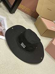 Miu Miu Drill Hat 5HC196 Black - 4