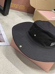 Miu Miu Drill Hat 5HC196 Black - 2