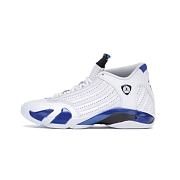 Air Jordan 14 Retro White Hyper Royal 487471-104 - 1