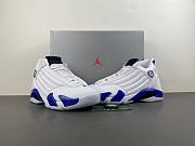 Air Jordan 14 Retro White Hyper Royal 487471-104 - 4