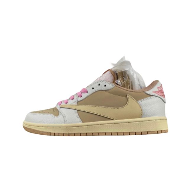 Air Jordan 1 Retro Low OG SP Travis Scott Sail Shy Pink DM7866-106 - 1