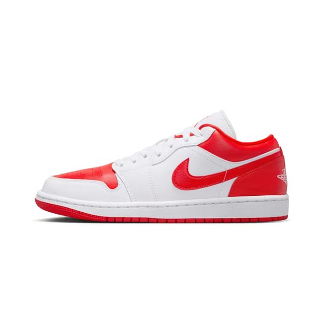 Air Jordan 1 Low White Chile Red (Women's) DC0774-110 - 1
