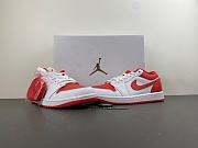 Air Jordan 1 Low White Chile Red (Women's) DC0774-110 - 5