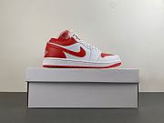 Air Jordan 1 Low White Chile Red (Women's) DC0774-110 - 4