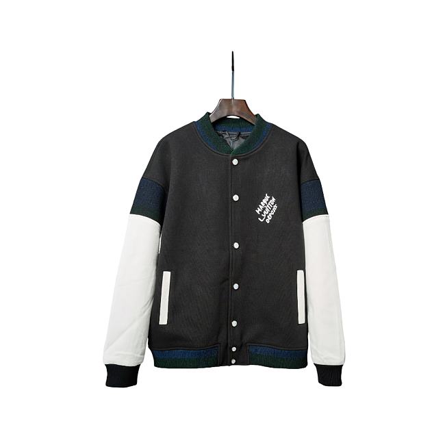 Louis Vuitton 25SS Color Block Embroidered Cotton Baseball Jacket - 1