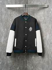 Louis Vuitton 25SS Color Block Embroidered Cotton Baseball Jacket - 5