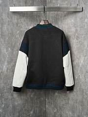 Louis Vuitton 25SS Color Block Embroidered Cotton Baseball Jacket - 2