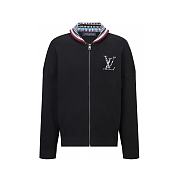 Louis Vuitton quilted embroidered logo zip-up bomber jacket - 1