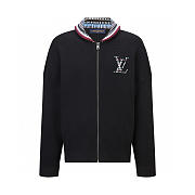 Louis Vuitton quilted embroidered logo zip-up bomber jacket - 6