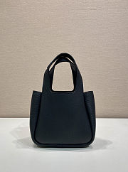 Prada Small Leather Tote Bag Black 18cm x 16cm x 10cm - 2