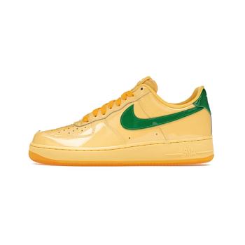 Nike Air Force 1 Low Patent Leather Topaz Gold Pine Green IO4489-700
