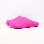 Marni Fussbett Sabot in Fuchsia Calf Hair - 5
