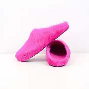 Marni Fussbett Sabot in Fuchsia Calf Hair - 3