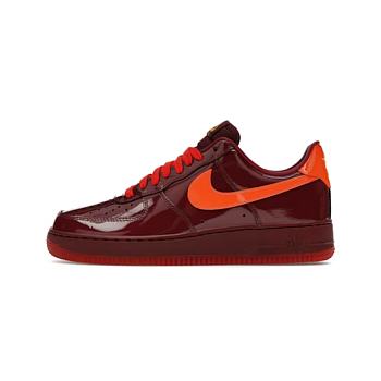 Nike Air Force 1 Low Patent Leather Dark Team Red Safety Orange IO4489-601 