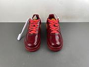 Nike Air Force 1 Low Patent Leather Dark Team Red Safety Orange IO4489-601  - 6