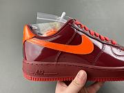 Nike Air Force 1 Low Patent Leather Dark Team Red Safety Orange IO4489-601  - 4