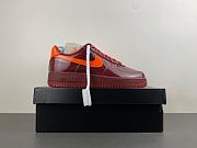 Nike Air Force 1 Low Patent Leather Dark Team Red Safety Orange IO4489-601  - 5