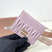 Miu Miu Matelassé nappa leather card holder 5MC076_AFPP_F0E18 8x10.5 cm - 4