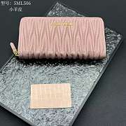 Miu Miu Matelassé Nappa Leather Zip Around Wallet 20x10 cm - 2