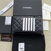 Chanel Classic Flat Wallet Pouch Quilted Caviar Gold-tone Black 19.5*10*3cm - 6