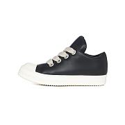 Rick Owens Jumbo Lace Padded Sneaks Low Black Milk RU02C7893-311 - 1