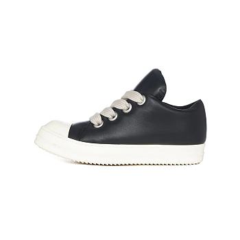 Rick Owens Jumbo Lace Padded Sneaks Low Black Milk RU02C7893-311