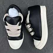 Rick Owens Jumbo Lace Padded Sneaks Low Black Milk RU02C7893-311 - 3