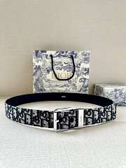 Dior Homme 21FW Oblique Logo Jacquard Belt 4333PLYSE H05E - 1