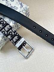 Dior Homme 21FW Oblique Logo Jacquard Belt 4333PLYSE H05E - 4
