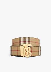 Burberry Reversible Check TB Belt - 3