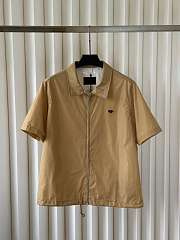 Prada Short-sleeved Re-Nylon zipper shirt - 1