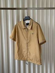 Prada Short-sleeved Re-Nylon zipper shirt - 6