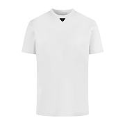 Prada Logo-Plaque Cotton T-Shirt - 6