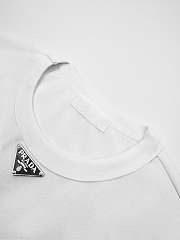 Prada Logo-Plaque Cotton T-Shirt - 3