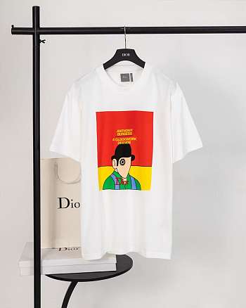 Dior T-Shirt with Book Cover Print