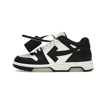 OFF-WHITE Out Of Office OOO Low Tops White Black White OMIA189C99LEA0011004
