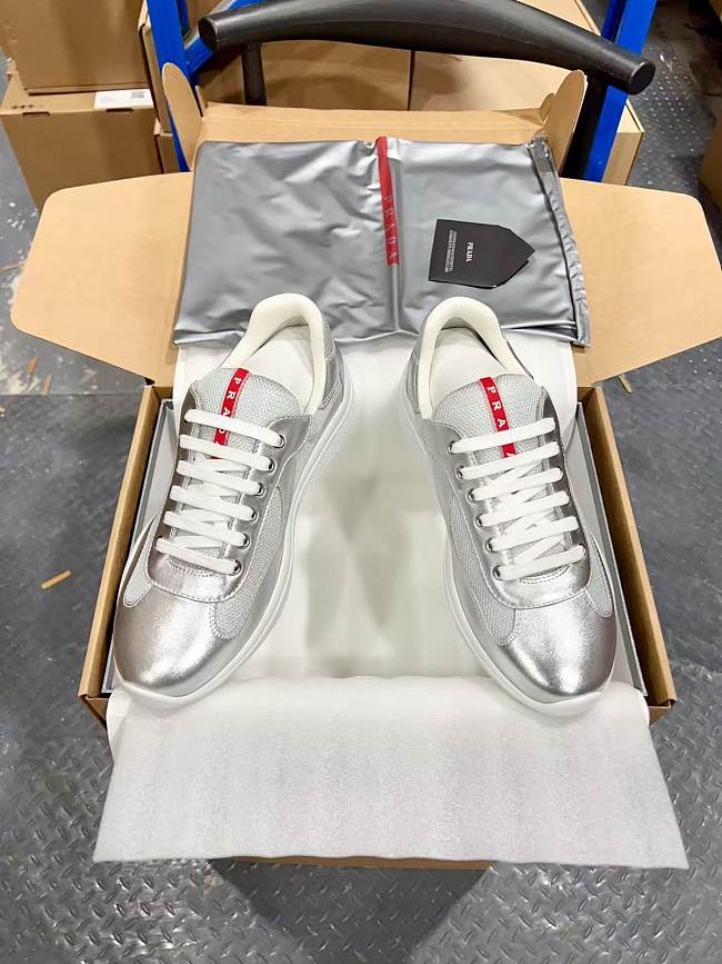 Prada America's Cup bling silver leather - 1