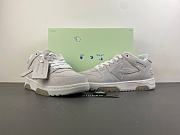 OFF-WHITE Out Of Office OOO Low Tops Vintage Suede Destressed White OMIA189F22LEA0120101 - 4