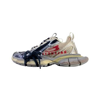Balenciaga 3XL Split Logo Eggshell Red Navy 840090 W3XSG 9161