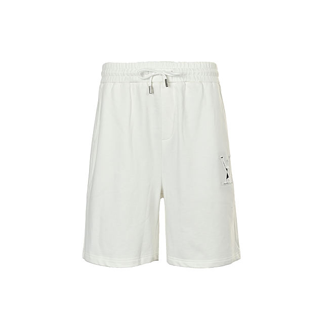 Louis Vuitton laser-cut logo patch shorts - 1