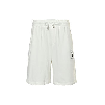 Louis Vuitton laser-cut logo patch shorts