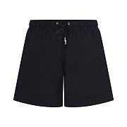 Hermes Maze Check Water-Sensitive Color-Changing Beach Shorts Black - 1