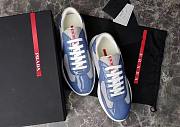 Prada America's Cup patent leather sneakers in blue - 5