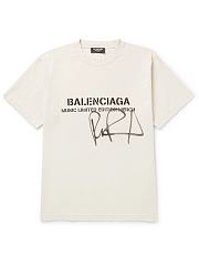 Balenciaga RuPaul Oversized T-shirt Chalky White/Black - 2