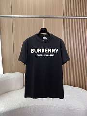 Burberry Logo Print Cotton T-Shirt - 4